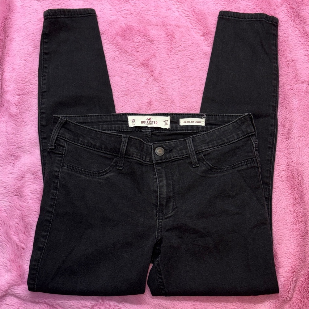 Hollister Women's Black Lowrise Jean Legging